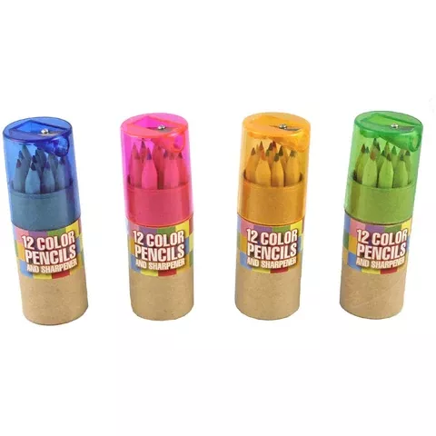 12 Colored Pencils with Sharpner