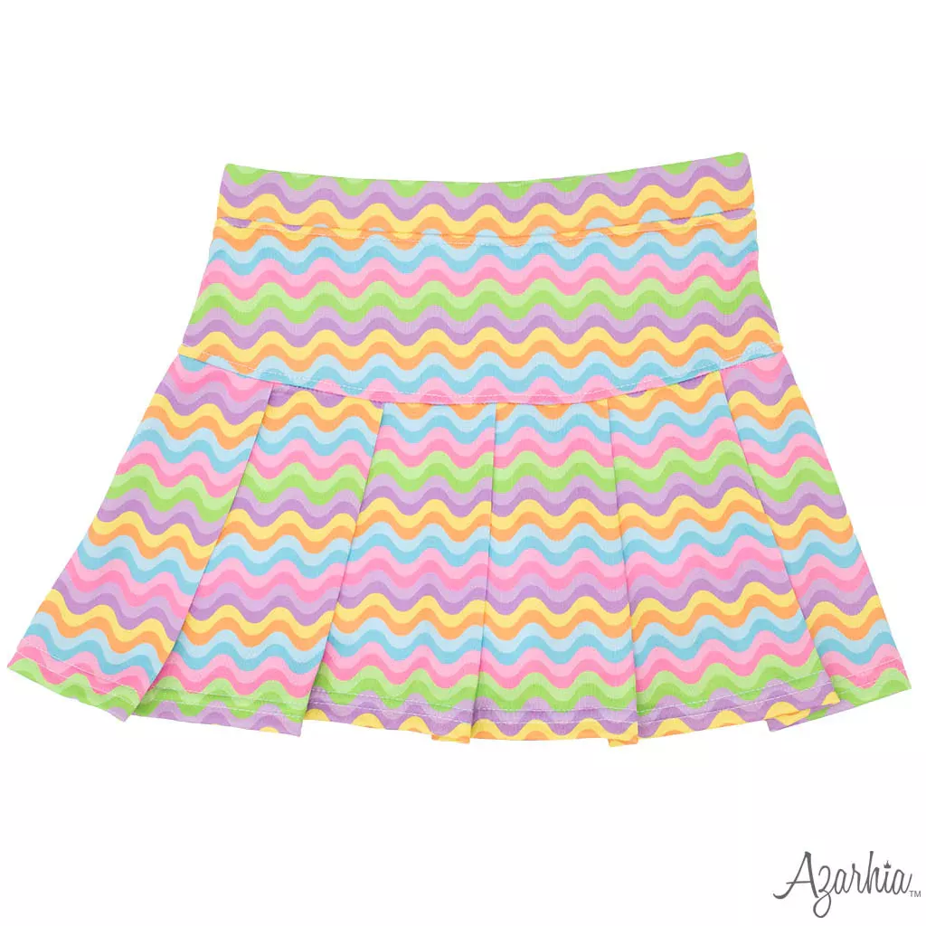 Azarhia Spring Waves Gathered Skort