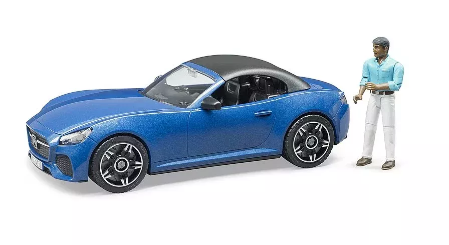 Bruder Roadster with Driver in Blue