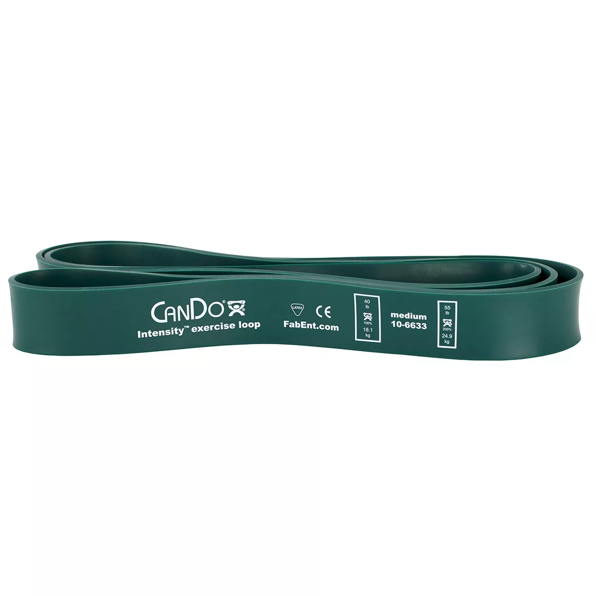 CanDo Intensity Loop 40 Exerciser Medium Green 40 – 55 lb
