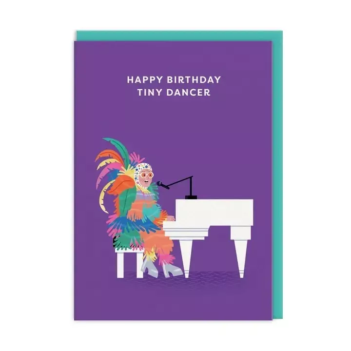 Card Happy Birthday Tiny Dancer Elton John