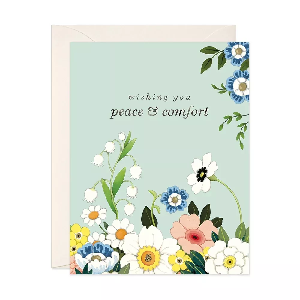 Card Serenity In Bloom Sympathy