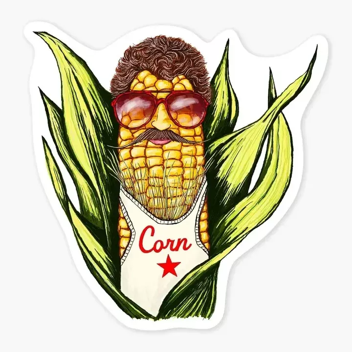 Corn Star Sticker