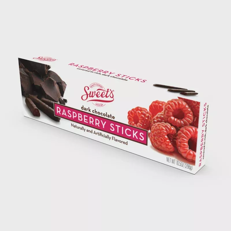 Dark Chocolate Raspberry Sticks