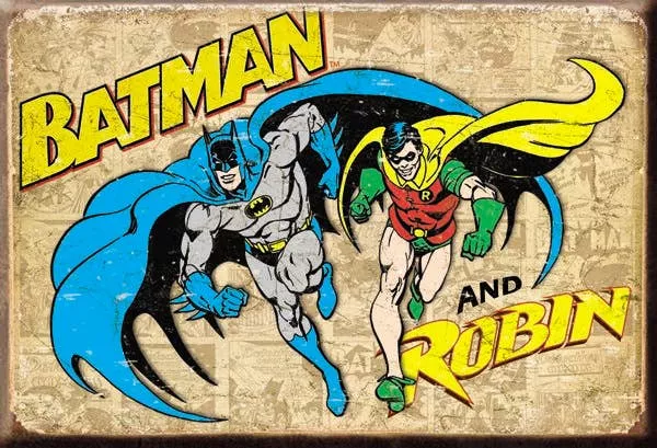 DC Comics Batman & Robin Metal Magnet