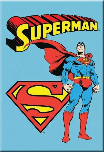 DC Comics Superman Retro Metal Magnet