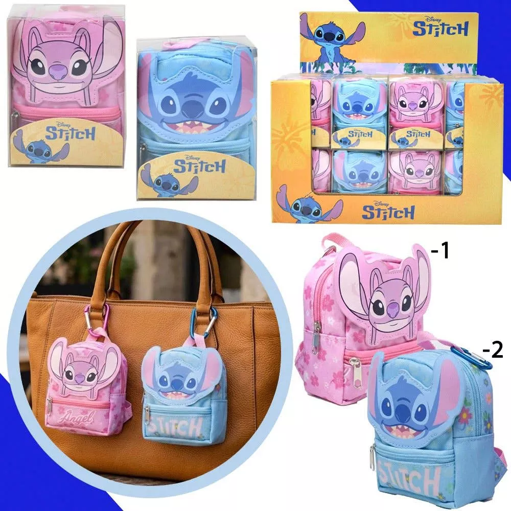 Disney Lilo & Stitch - Stitch Micro Mini Backpack Charm Keychain