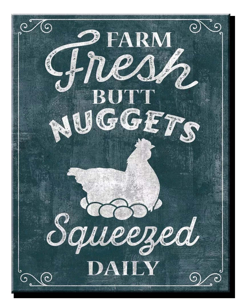 Farm Nuggets Tin Sign