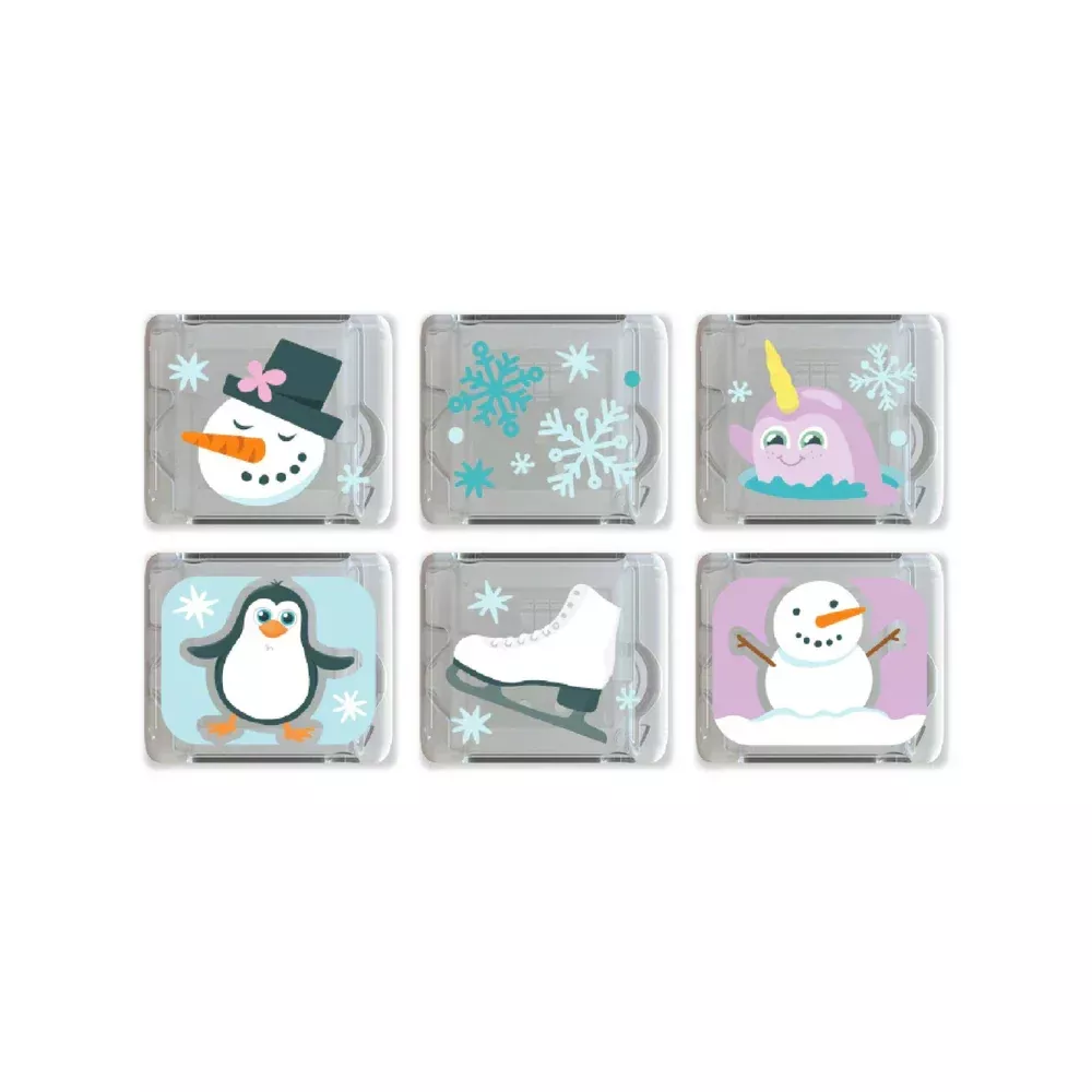 Glo Pals Winter Gift Set 6 Pack Light-Up Bath Cubes