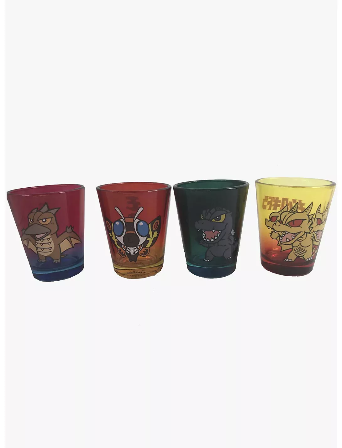 Godzilla 4pk Shot Glass Set