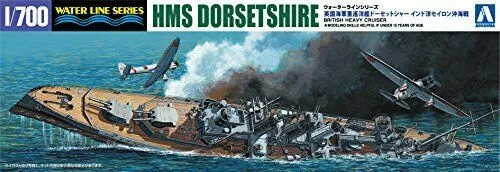 Hms Dorsetshire 'indian Ocean Raid' 1/700 Scale Plastic Model Kit