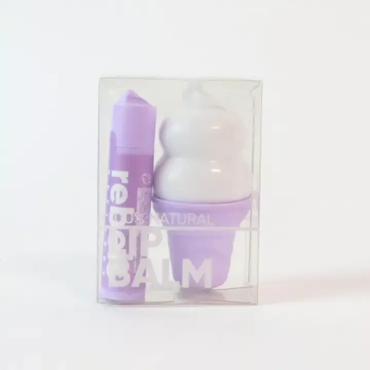 Ice Cream Lip Balm 2 Pack Grape