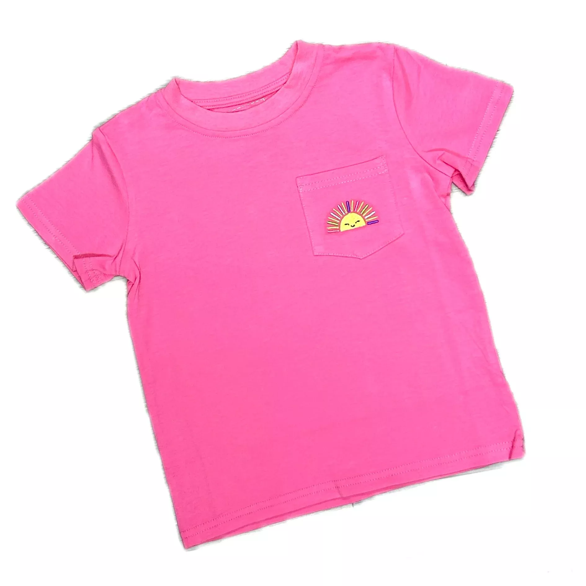 Itsy Bitsy Pocket Tee - Rainbow Sun