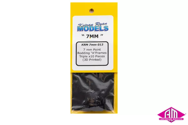 KRM-7013 - Point Rodding "A" Frames - Triple (7mm Scale)(O Scale)