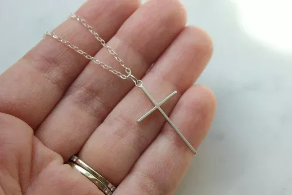 Laalee Silver Cross necklace
