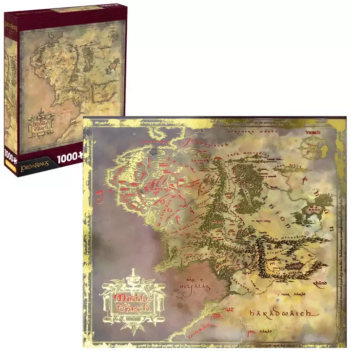 Lord Of The Rings Fire Stamp Jigsaw Puzzle 1000 pc