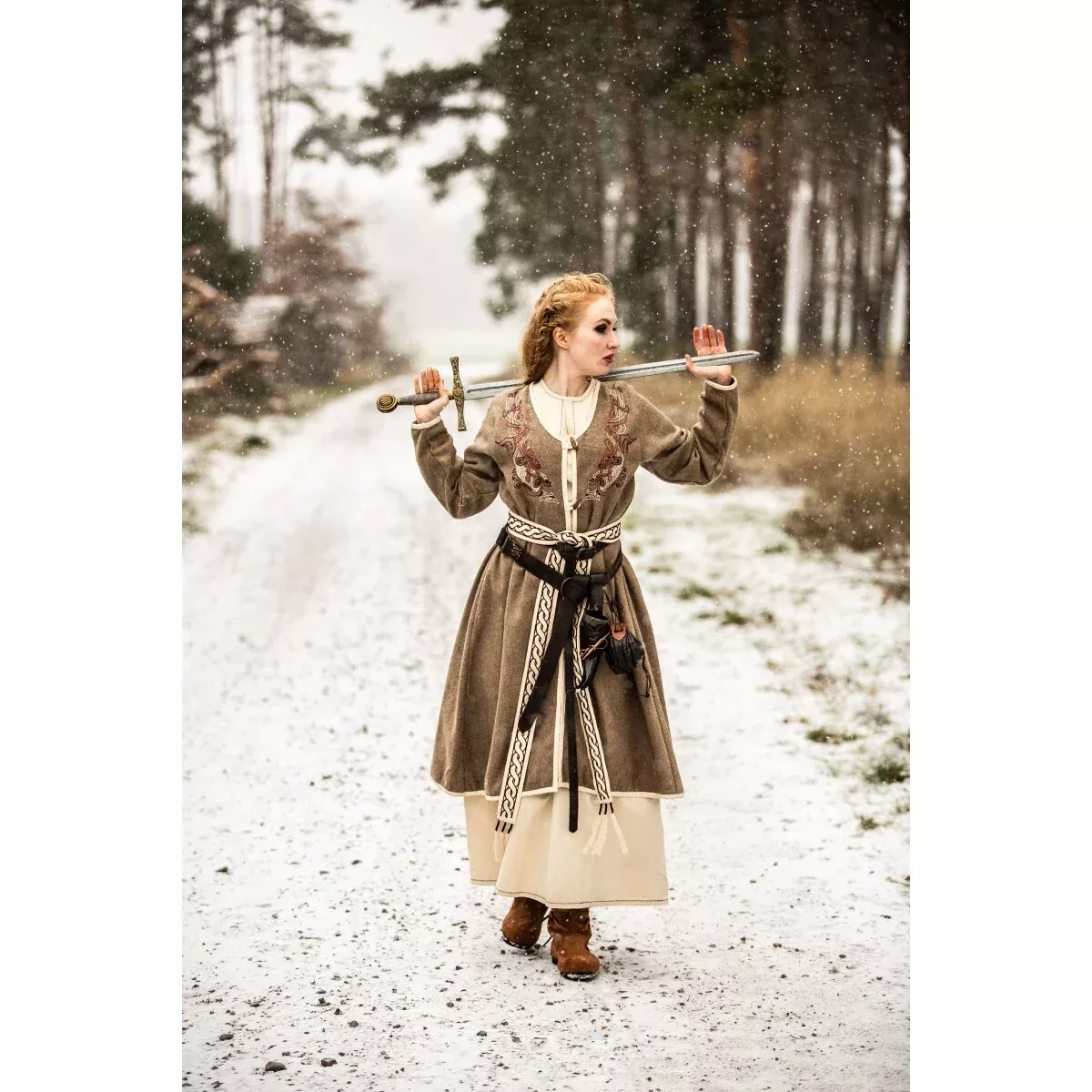 Medieval Birka Cloak Skadi beige