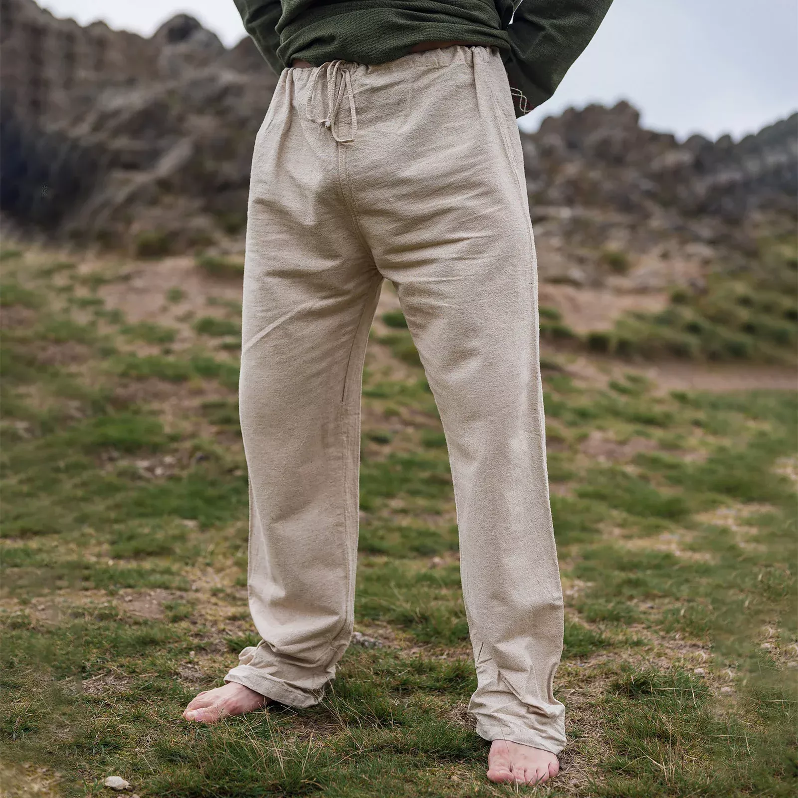 Medieval Trousers Asmund beige