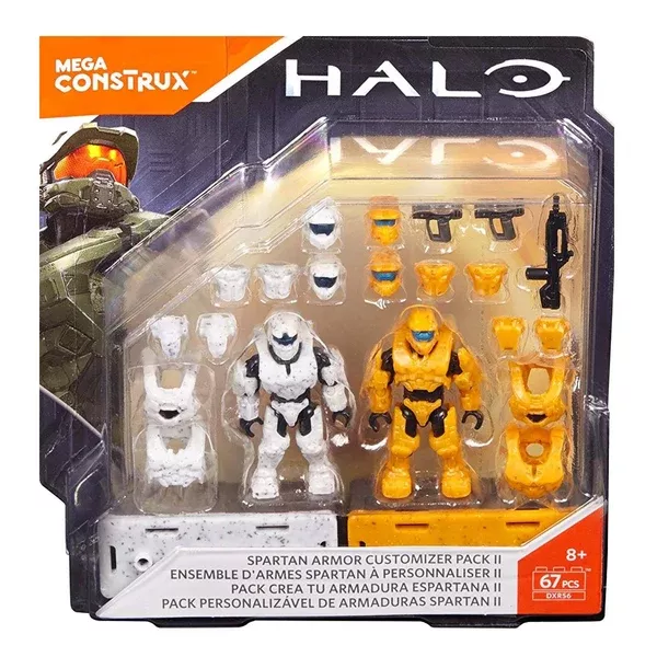 Mega Construx Halo Spartan Armor Customizer Pack 2 Building Set