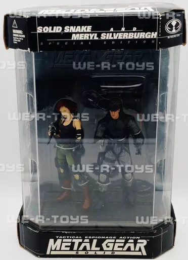 Metal Gear Solid Solid Snake & Meryl Silverburgh Action Figures 1999 NRFP