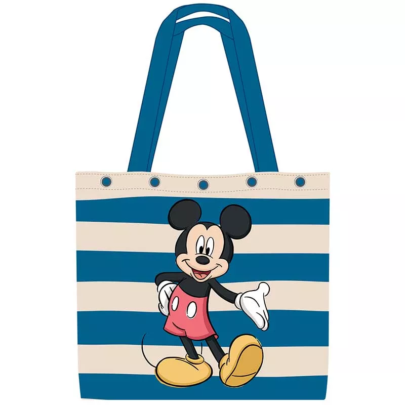 Mickey Mouse Classic Beige & Blue Tote Bag