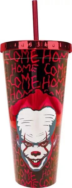 Pennywise "Come Home" Foil Cup with Straw
