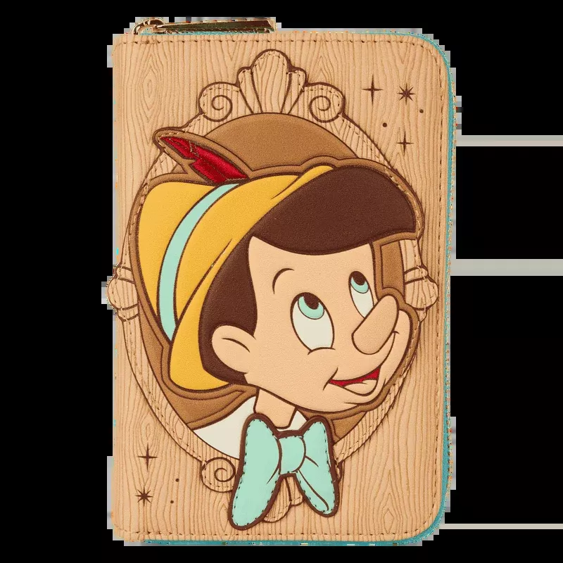 Pinocchio Cameo Zip Around Wallet