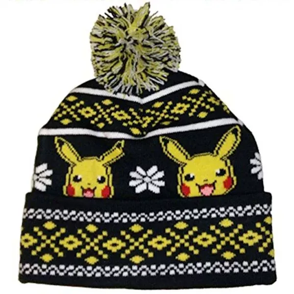 Pokemon Pikachu Knit Pom Cap Beanie