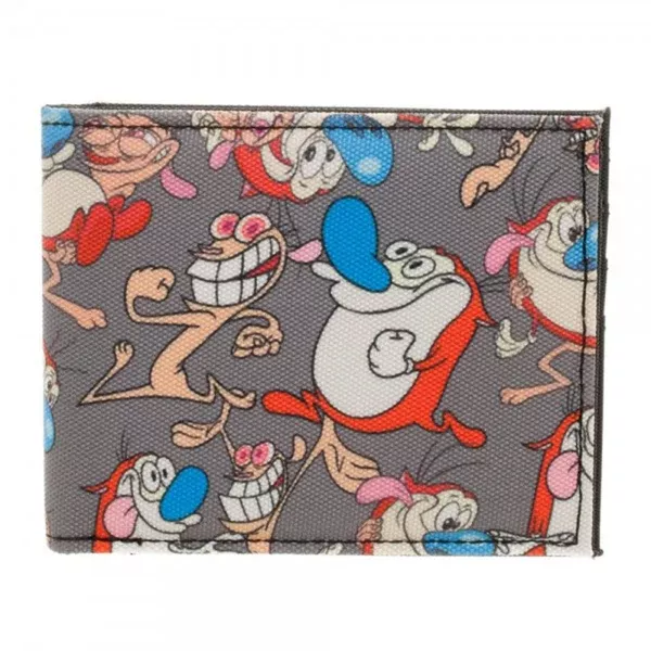 Ren And Stimpy Expressions Bi-Fold Wallet