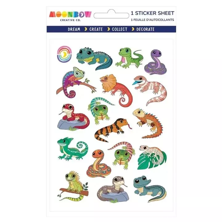 Reptile Life Glossy Sticker Sheet