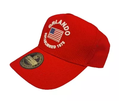 Rubber Flag Red Orlando Hat