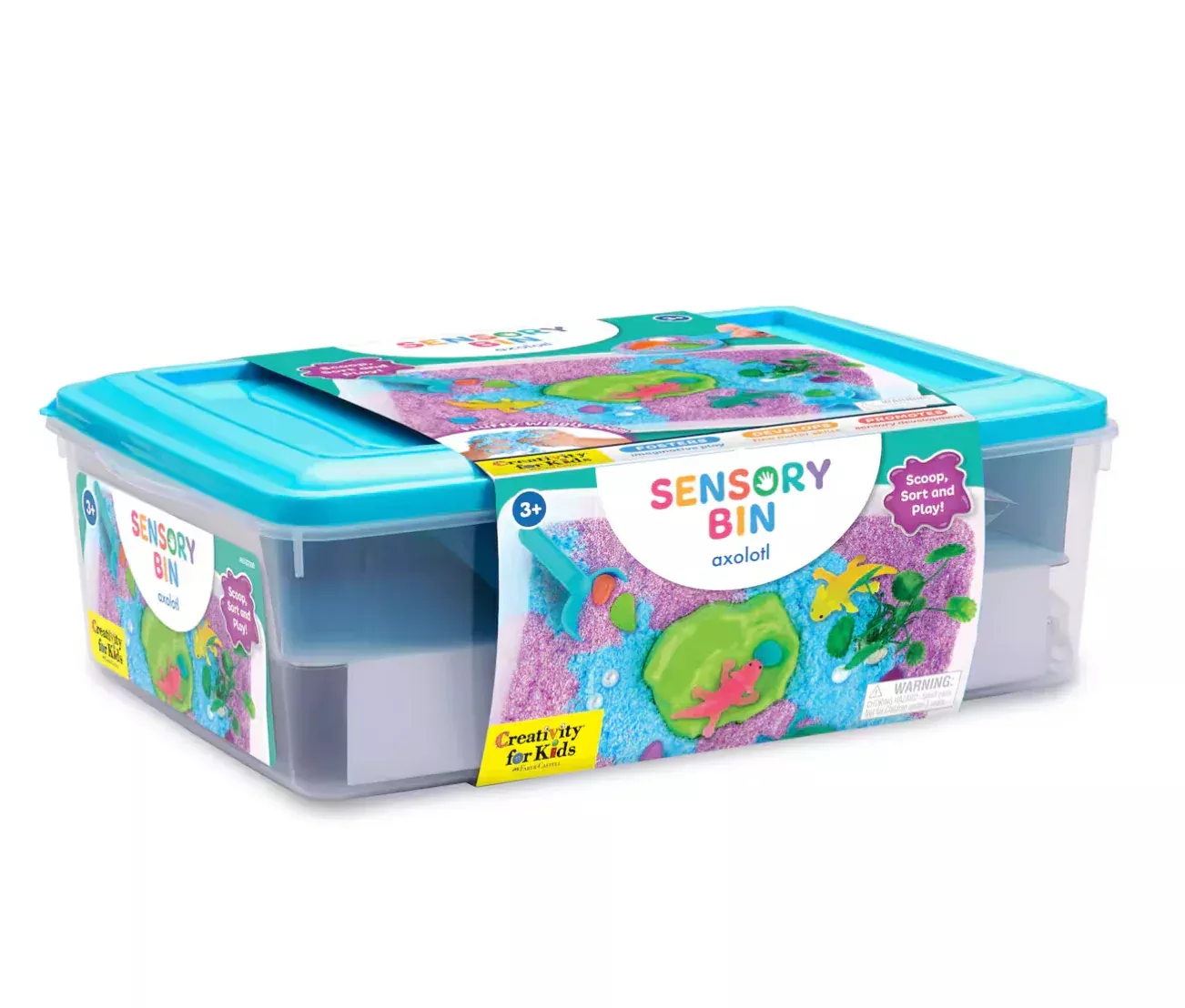 Sensory Bin Axolotl