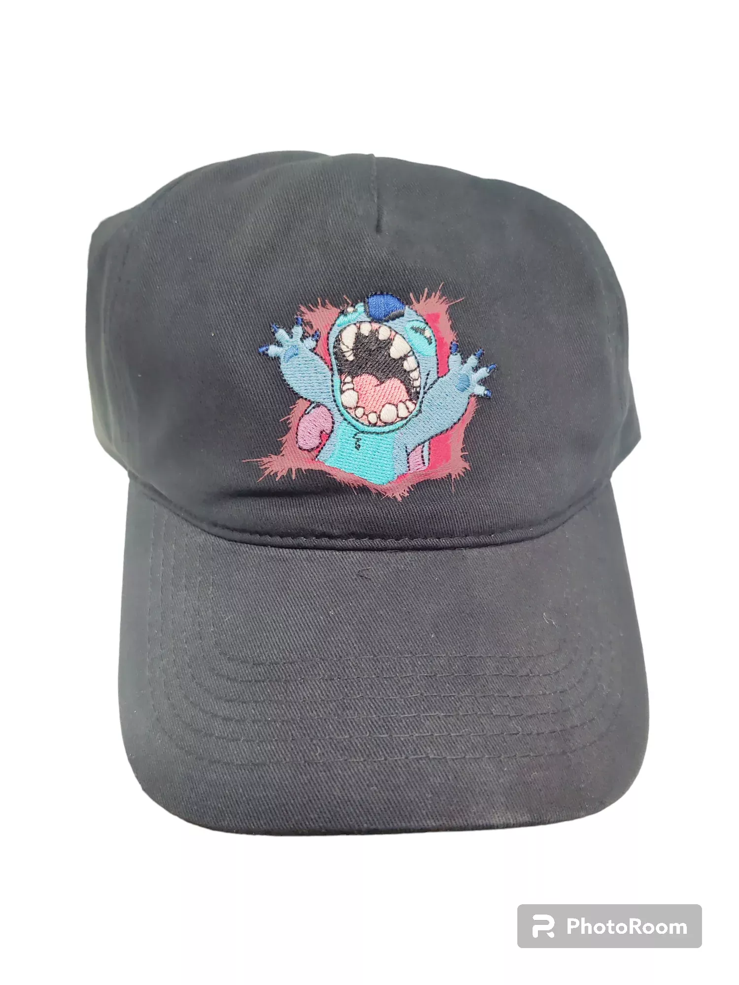Stitch DistressFrayed Black Hat