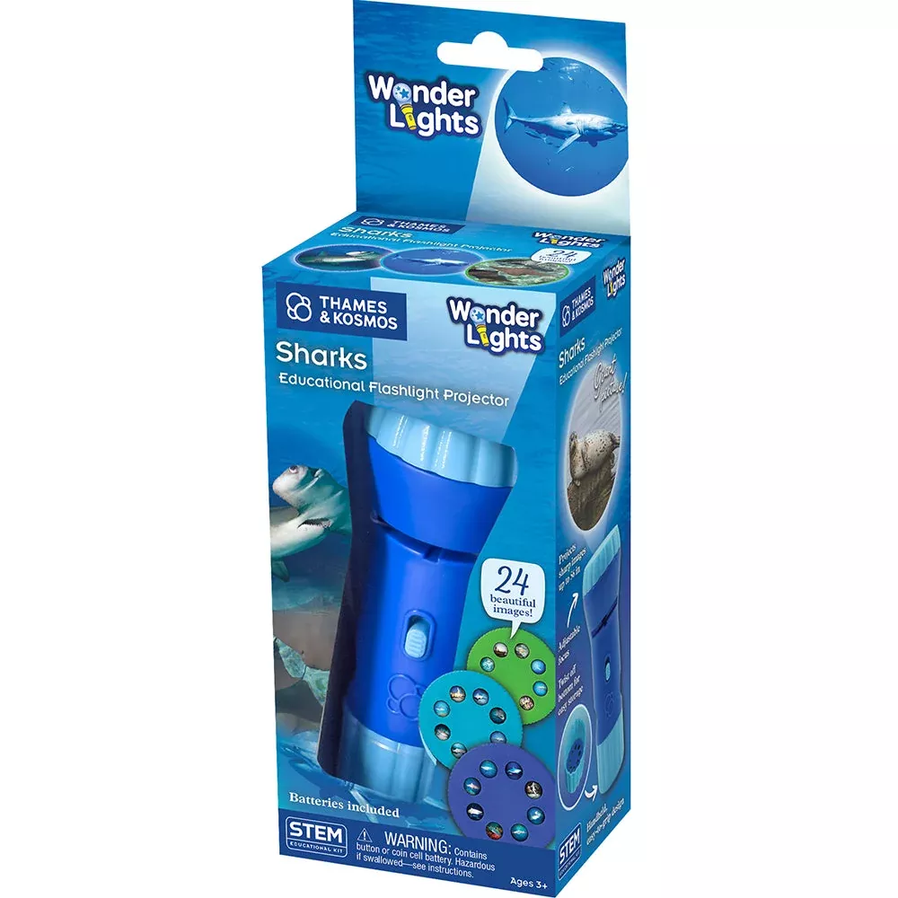 Thames & Kosmos Wonder Lights Sharks Educational Flashlight Projector