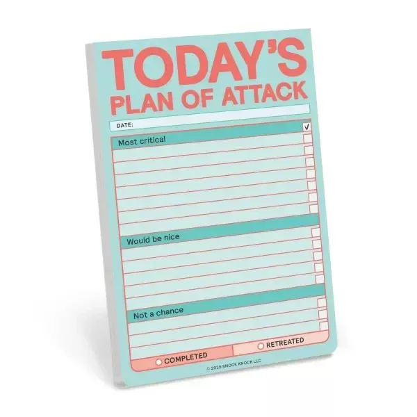 Today's Plan Of Attack Great Big Stickies