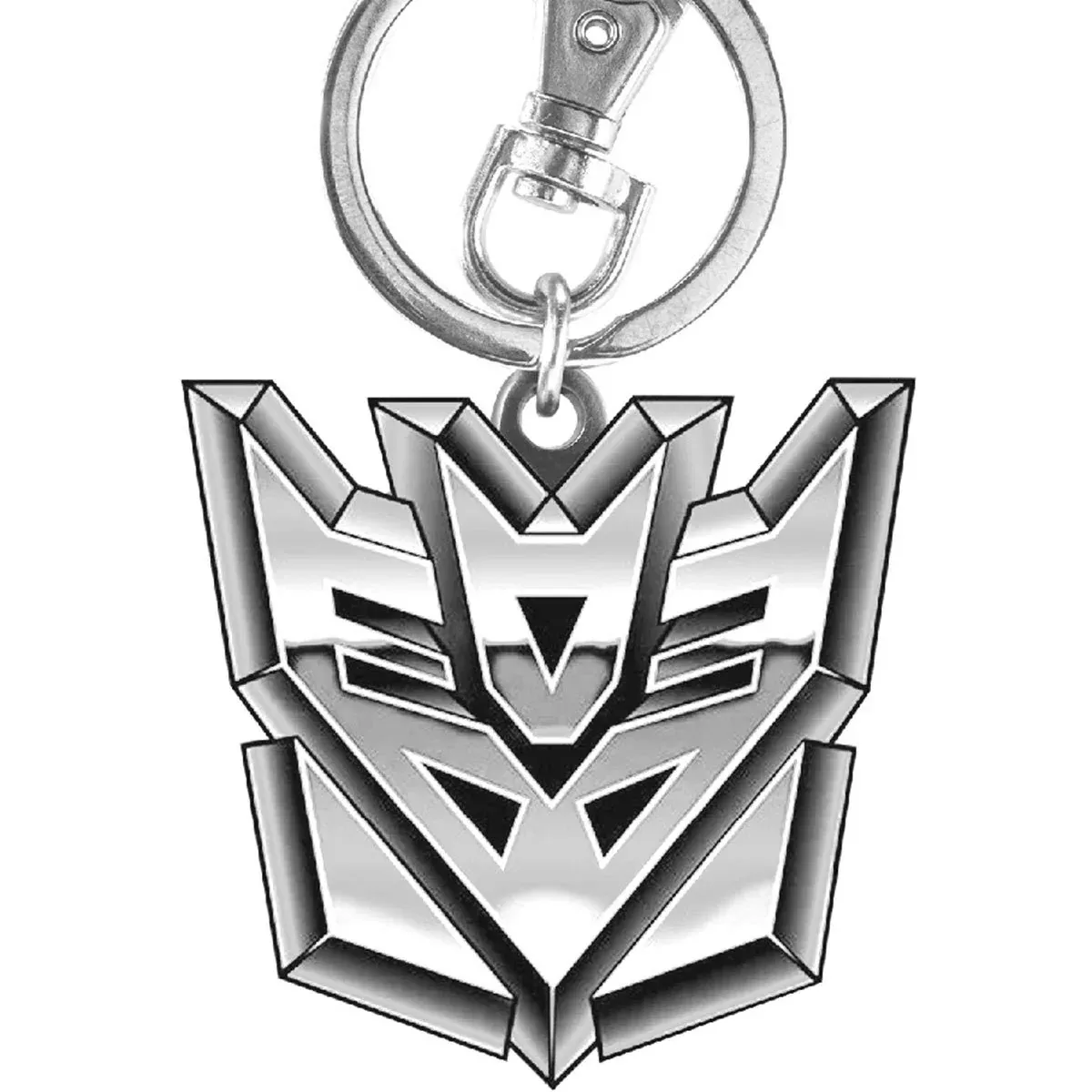 Transformers Decepticons Logo Pewter Keychain