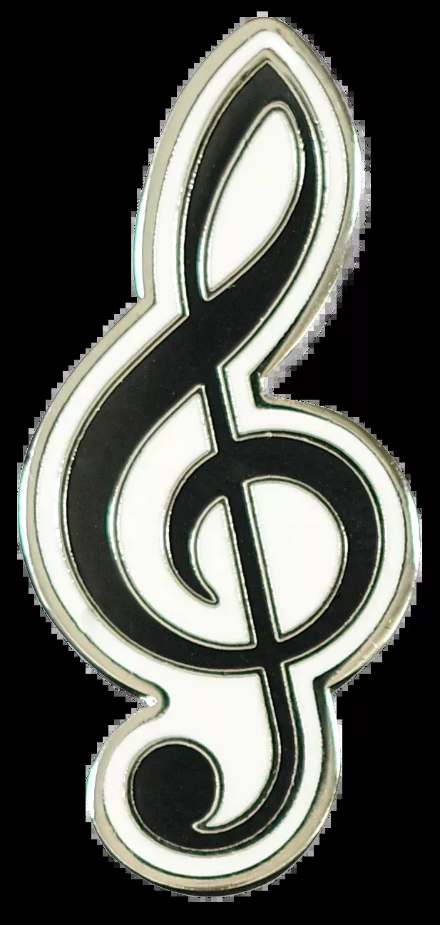 Treble Clef Enamel Pin