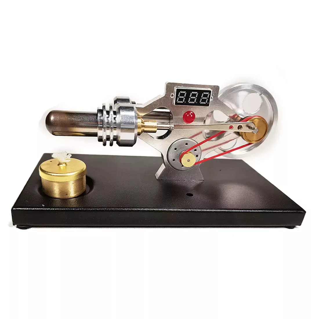 γ Type Digital Stirling Engine Model with Glow Lamp BeadScience Experiment Toy