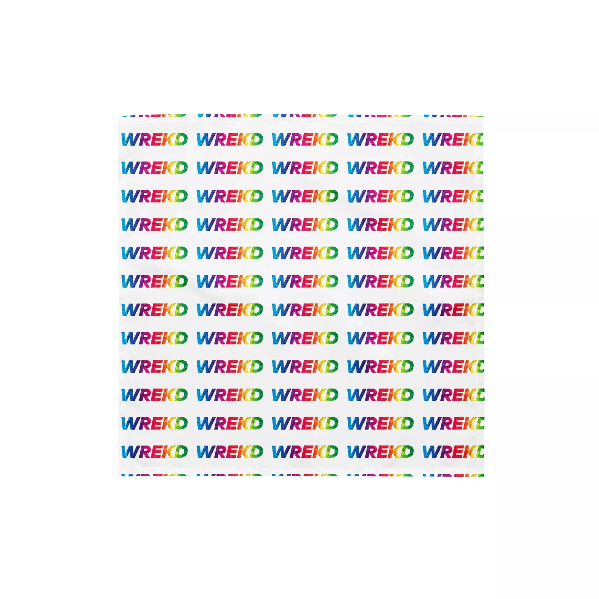 WREKD Rainbow Logo Bandana