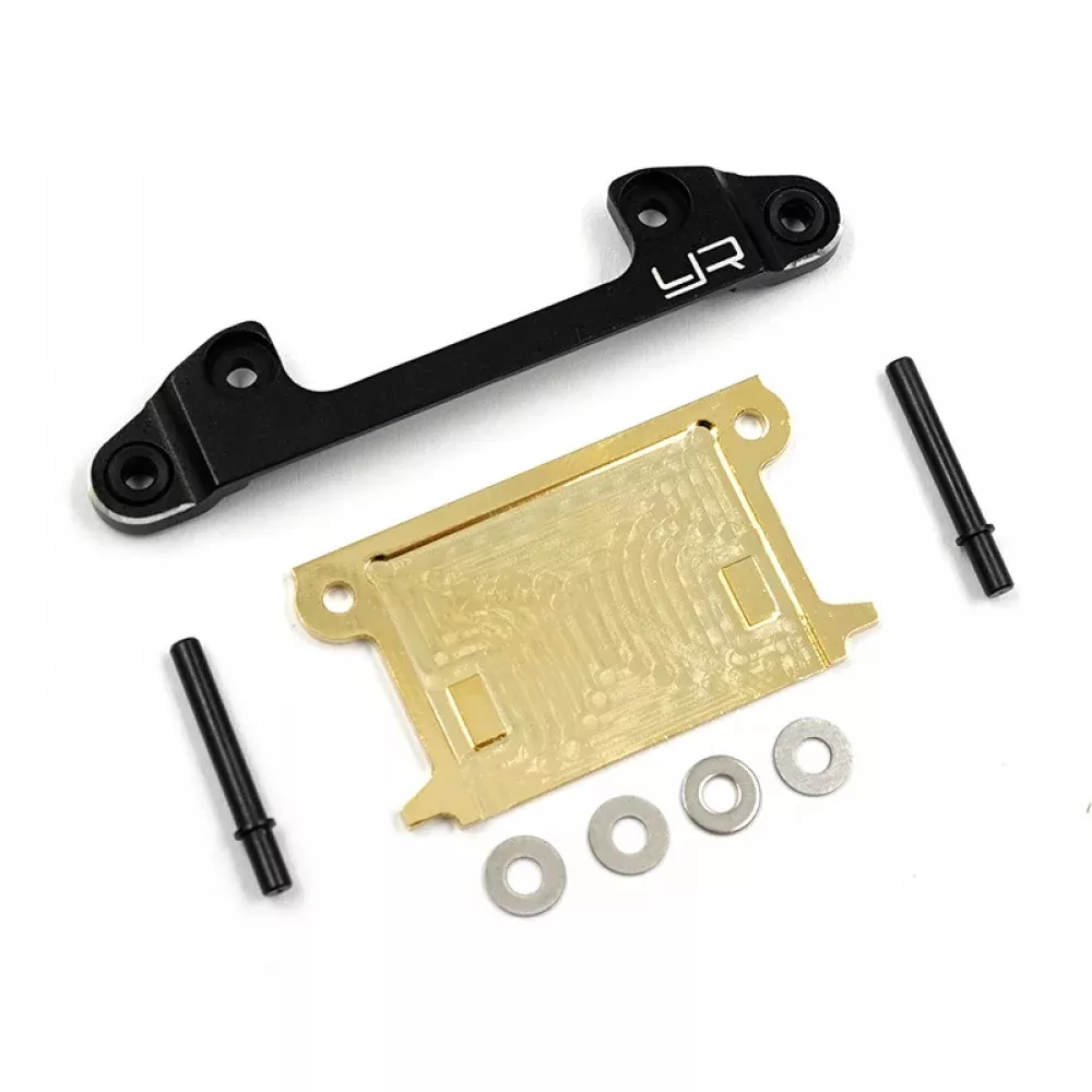 Yeah RacingKY03-007BK ALUMINUM 7075 BRASS FRONT LOWER ARMS FOR KYOSHO MINI-Z MR03