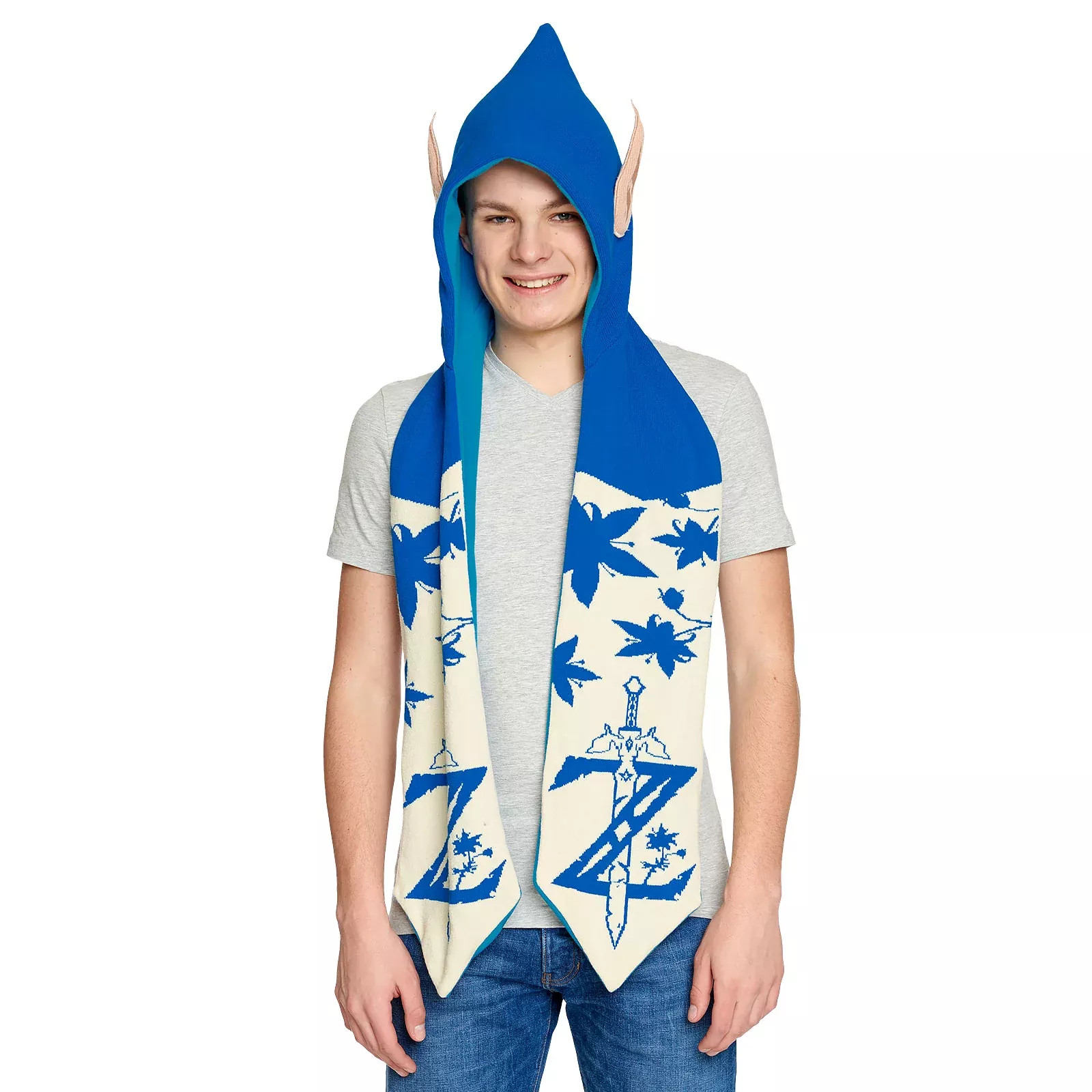 Zelda - Breath of the Wild Scarf with Hood and Ears