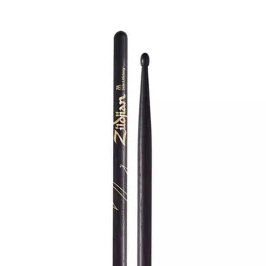 Zildjian 7A Hickory Drum Stick – Nylon Tip, Black